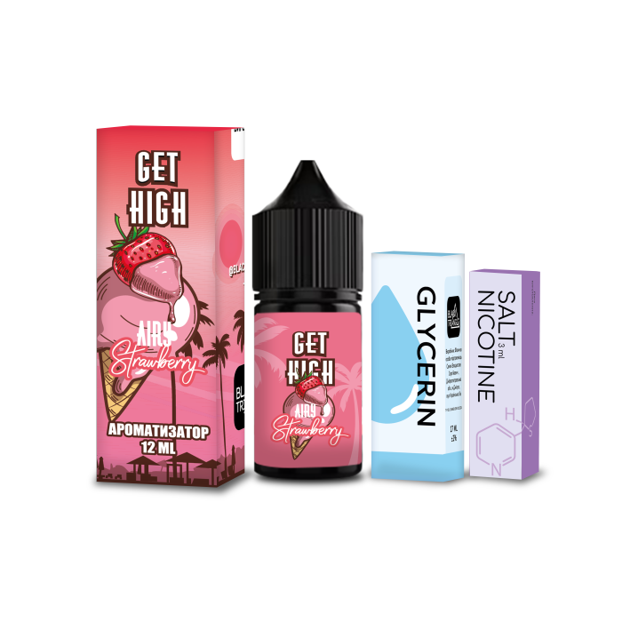 Набор для самозамеса Get High Airy Strwaberry 30 мл