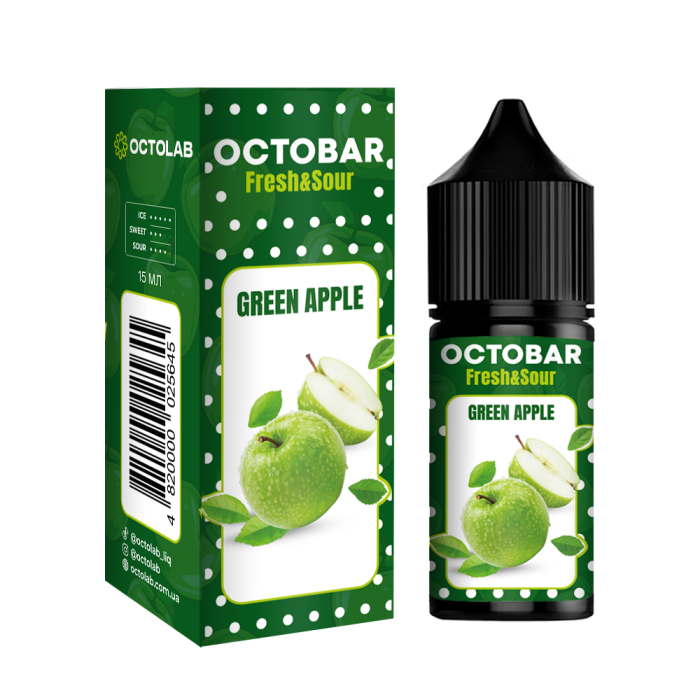 Набор для самозамеса Octobar Fresh & Sour Green Apple 30 мл