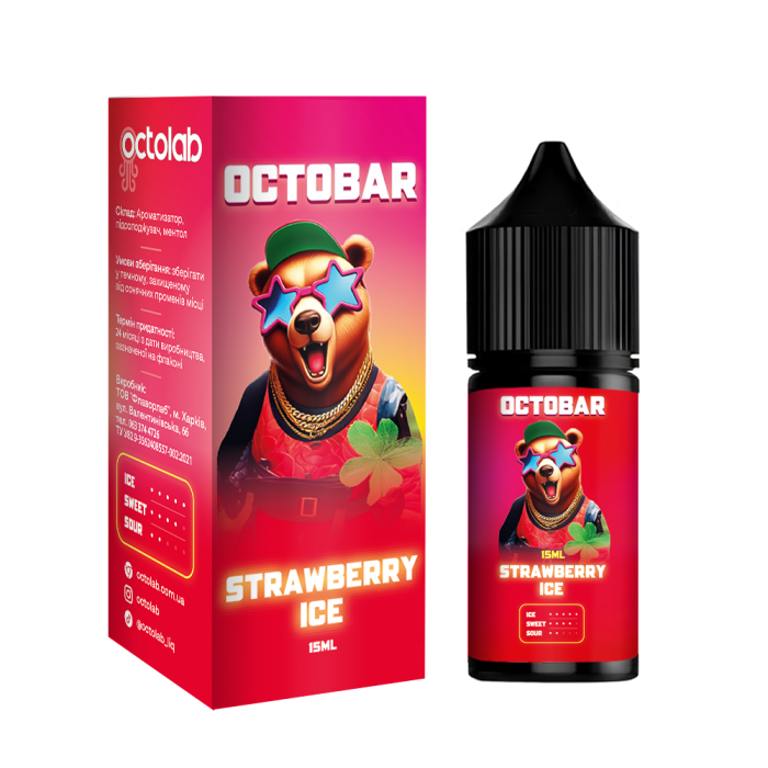 Набор для самозамеса Octobar NFT Strawberry Ice 30 мл